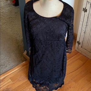 Black Lace Maternity dress